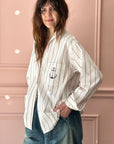 LES PRAIRIES DE PARIS - Chemise Darling in Red Stripe