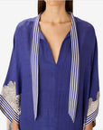 INOUI EDITIONS -Poseidon Kaftan in Navy