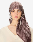 INOUI EDITIONS - Square Scarf 100 Jorgen in Burgundy