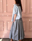 BERGFABEL - Matilda Skirt in Charcoal Check