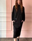 MINA PERHONEN - Choucho Knit Dress in Black