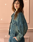 MINA PERHONEN - Every Day Denim Jacket in Blue