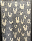 MINA PERHONEN - ONE CAT AND RABBITS Blanket in Navy