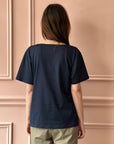 LES PRAIRIES DE PARIS - T-Shirt Miki in Navy