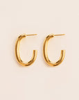 Wouters & Hendrix Chain Link Hoops in Gold