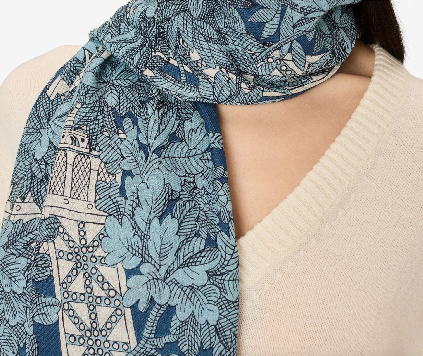 INOUI EDITIONS - Scarf 80 1889 in Blue