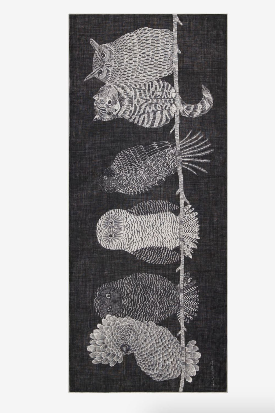 INOUI EDITIONS - 80 Scarf Chouette in Black