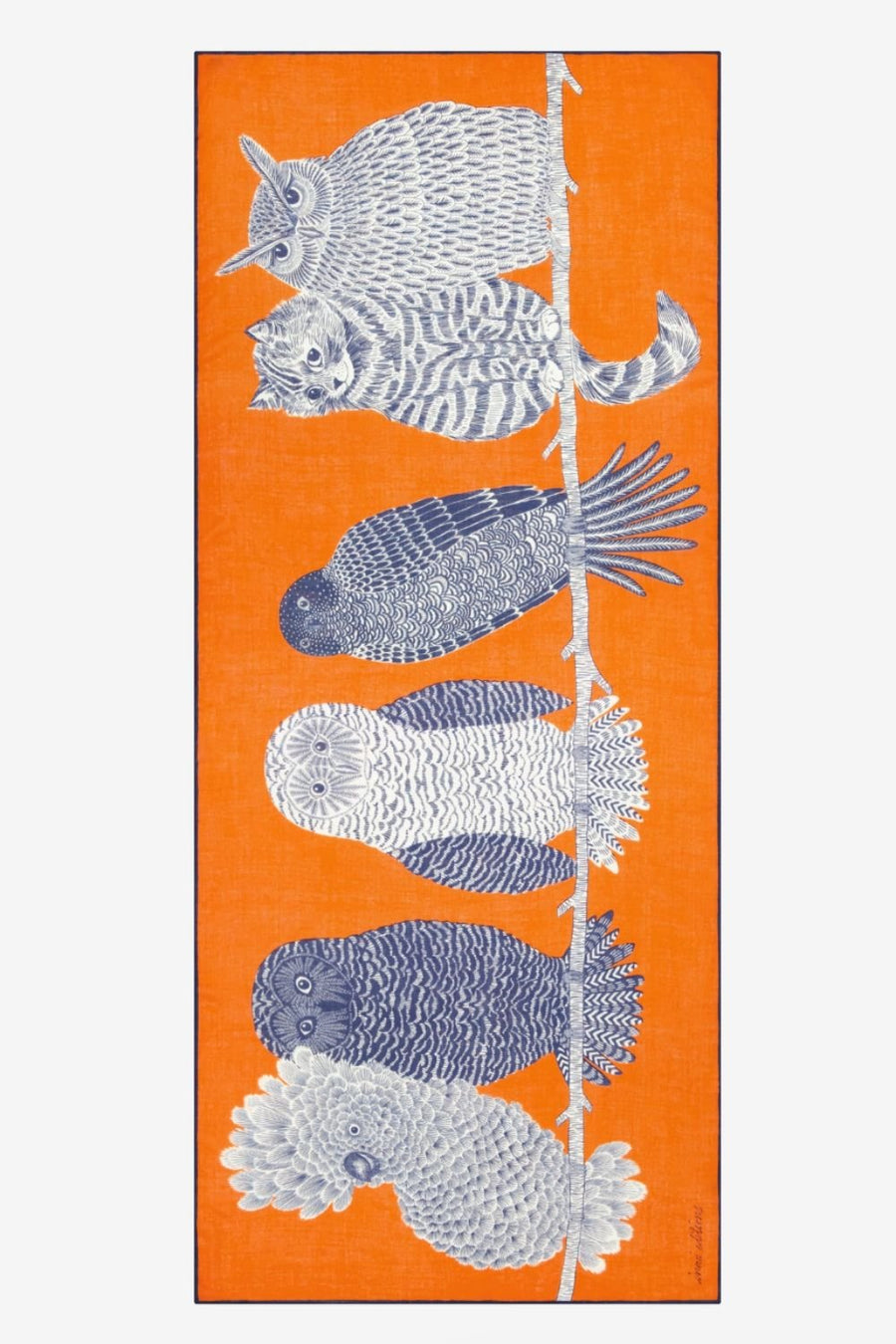 INOUI EDITIONS - 80 Scarf Chouette in Orange
