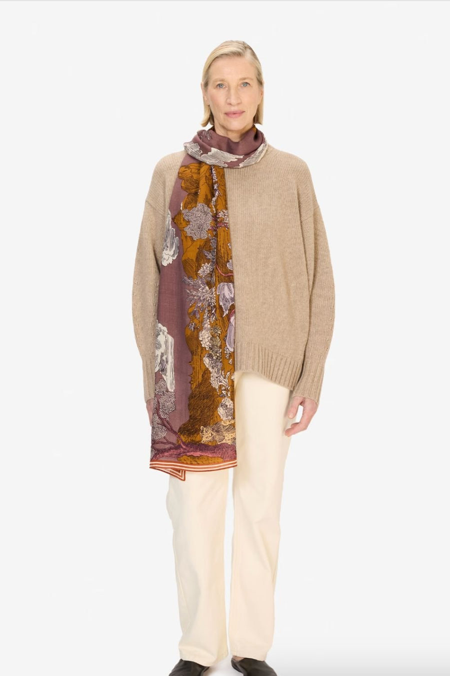 INOUI EDITIONS - 70 Histoire Scarf in Violet