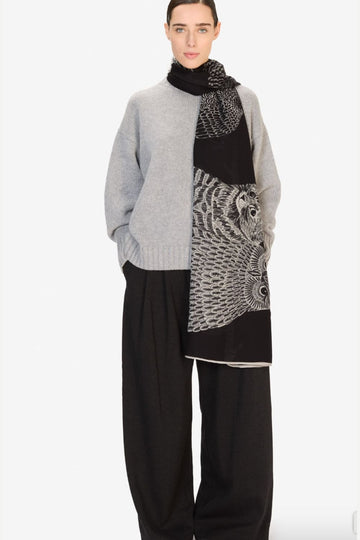 INOUI EDITIONS - 80 Scarf Chouette in Black