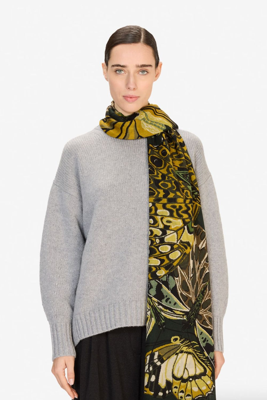INOUI EDITIONS - 70 Papillons Scarf in Emerald