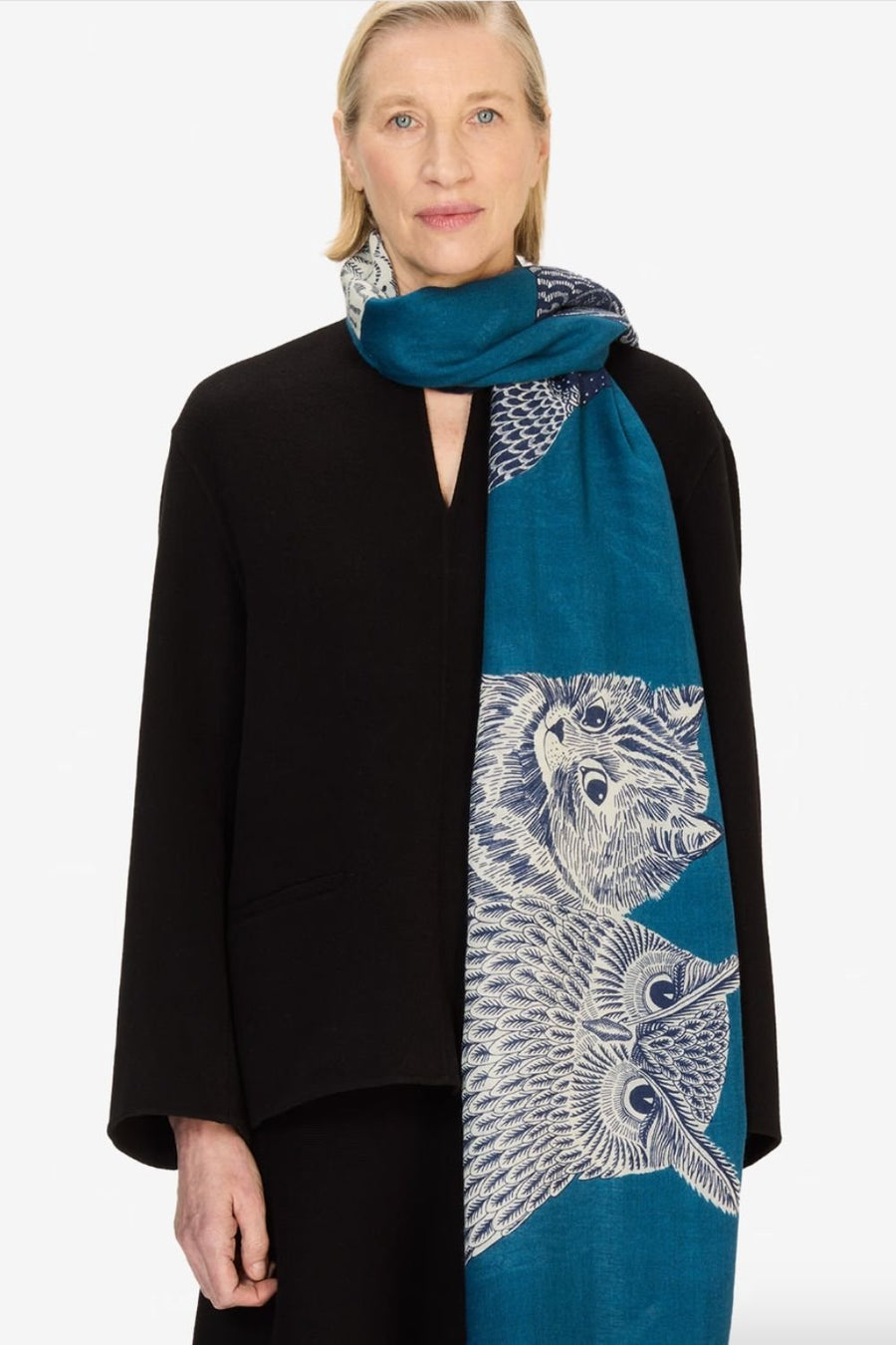 INOUI EDITIONS - 80 Scarf Chouette in Blue