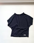ATLANTIQUE ASCOLI - Henley Jersey Sweatblouse in Navy