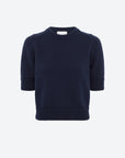 MOLLI - Ecume Cashmere Blend Crew Neck Sweater in Midnight Blue