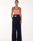 LA FETICHE - ANGIE PANT in Navy