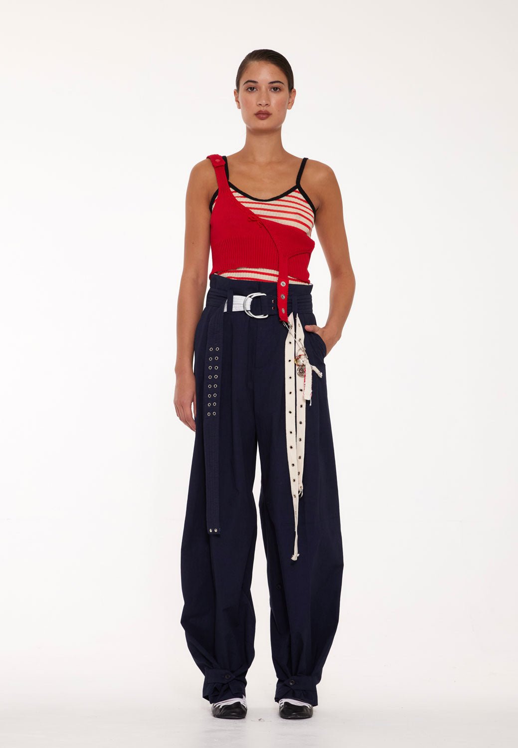LA FETICHE - ANGIE PANT in Navy