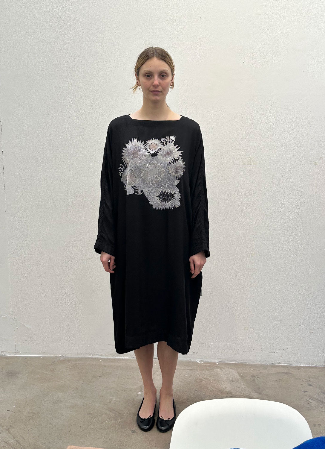 AODRESS - Flowers Blooming Desert Dress in Black