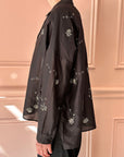 AODRESS - Small Collar Shirt in Black