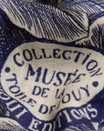 INOUI EDITIONS - Square Scarf 100 Arboris in Navy