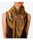 INOUI EDITIONS - ATLAS 130 Square Scarf in Beige