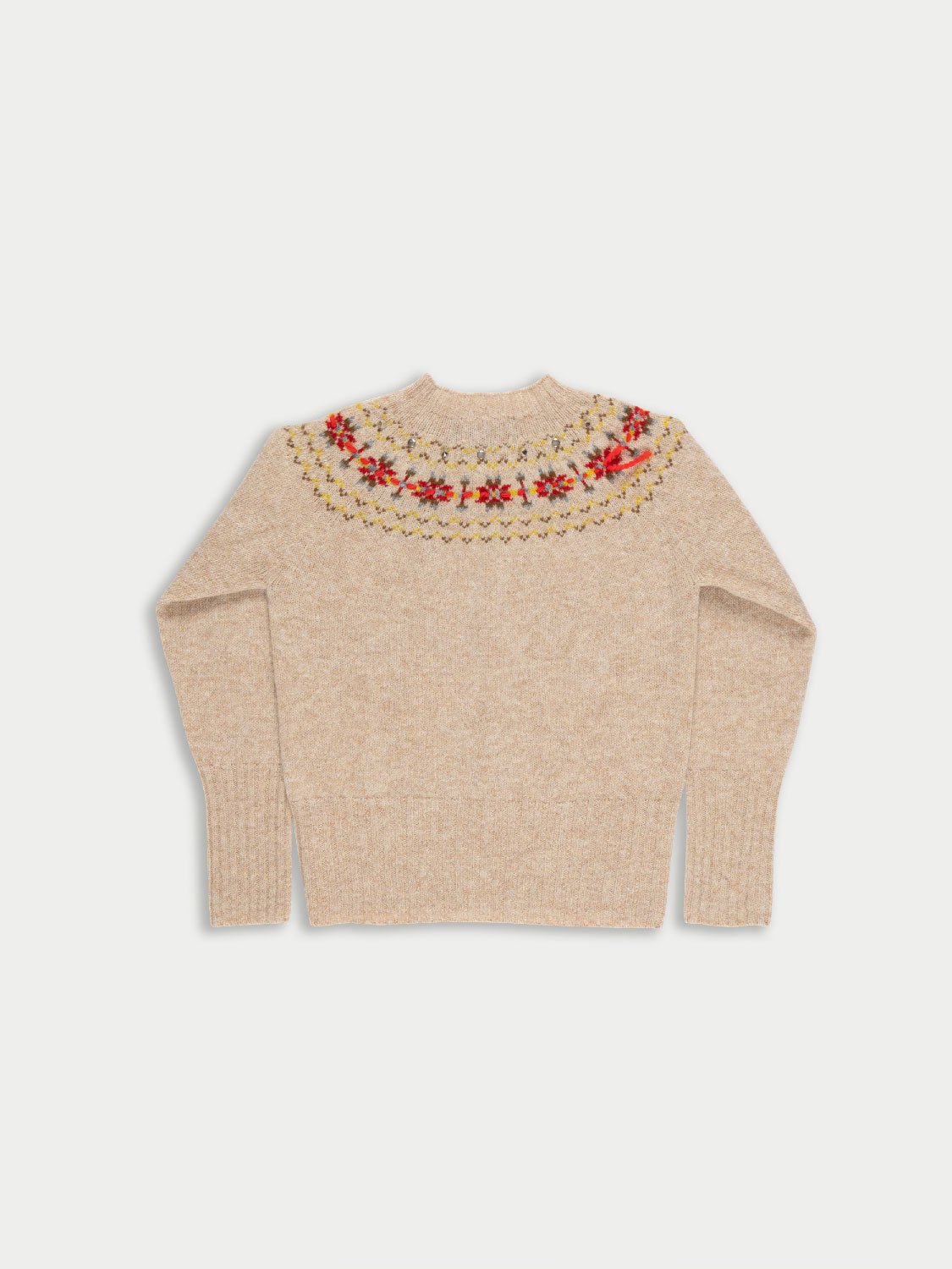 LA FETICHE - BARBARA FAIRISLE SWEATER in OAT
