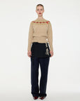 LA FETICHE - BARBARA FAIRISLE SWEATER in OAT