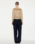 LA FETICHE - BARBARA FAIRISLE SWEATER in OAT
