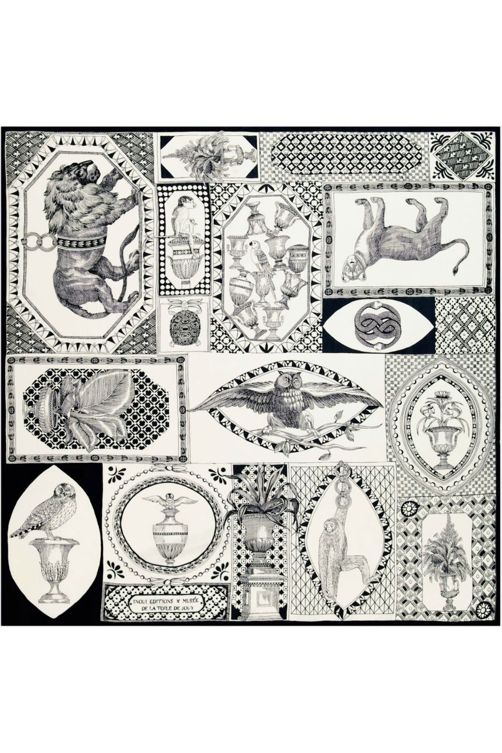 INOUI EDITIONS - Barocco 65 Scarf in Black