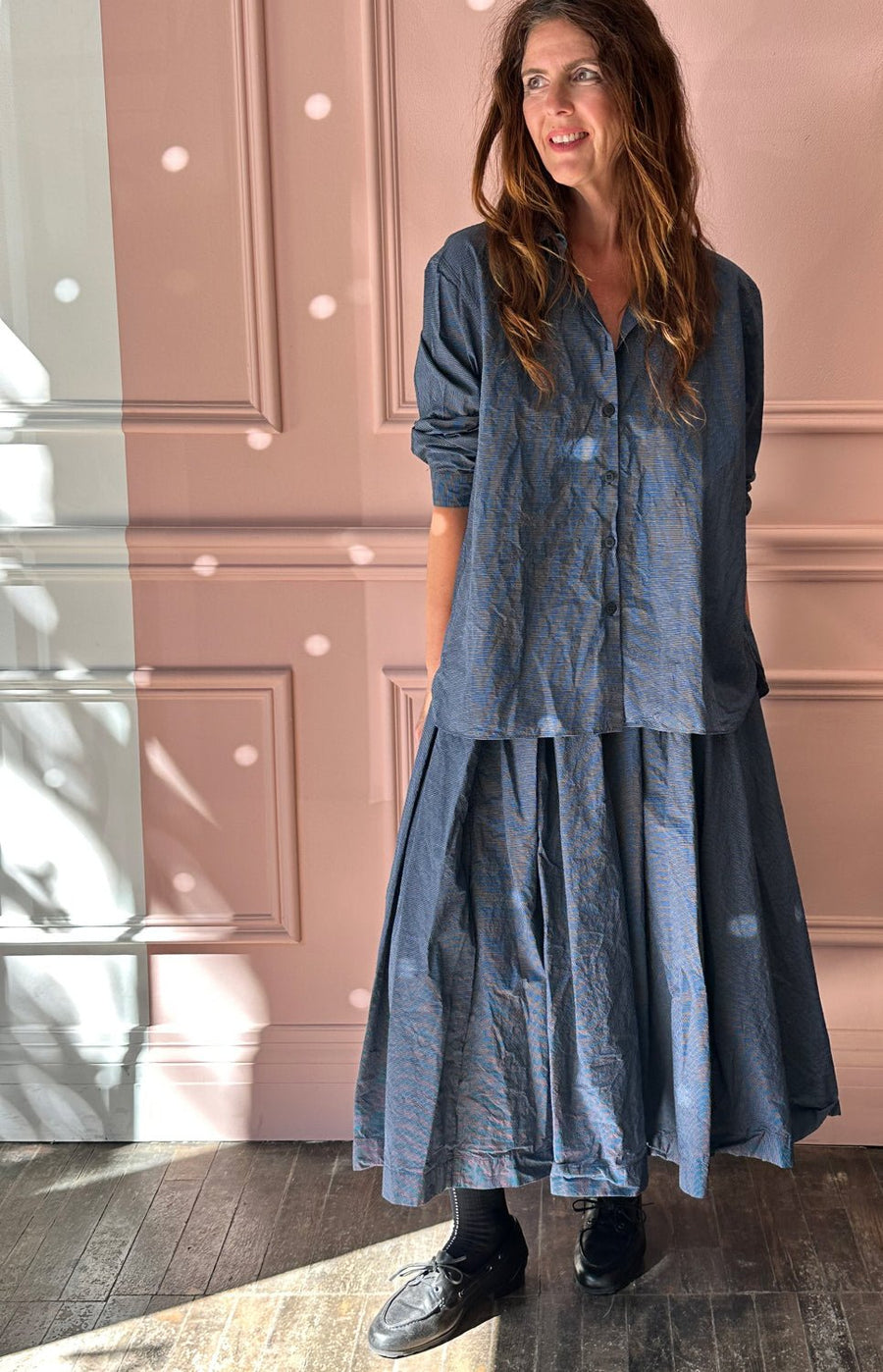 BERGFABEL - Matilda Skirt in Navy Graph
