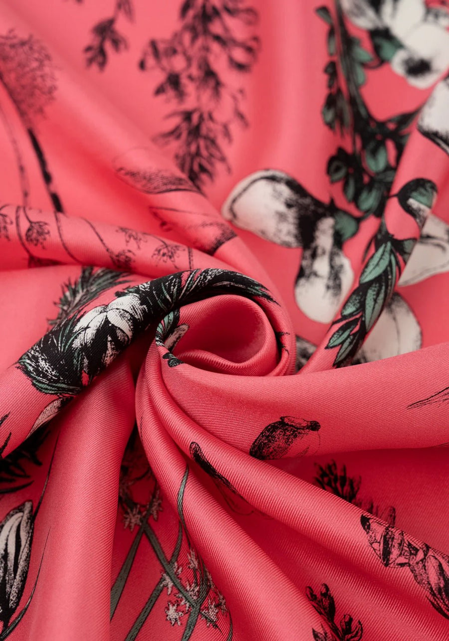 MANIPURI - Botany Scarf in Deep Pink