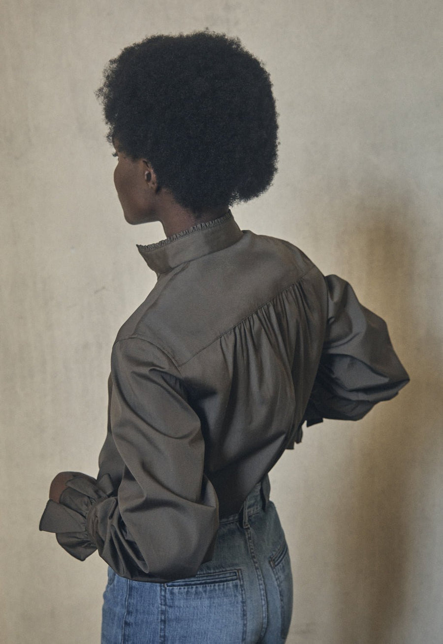 BOURRIENNE -  Boudoir Shirt in Khaki