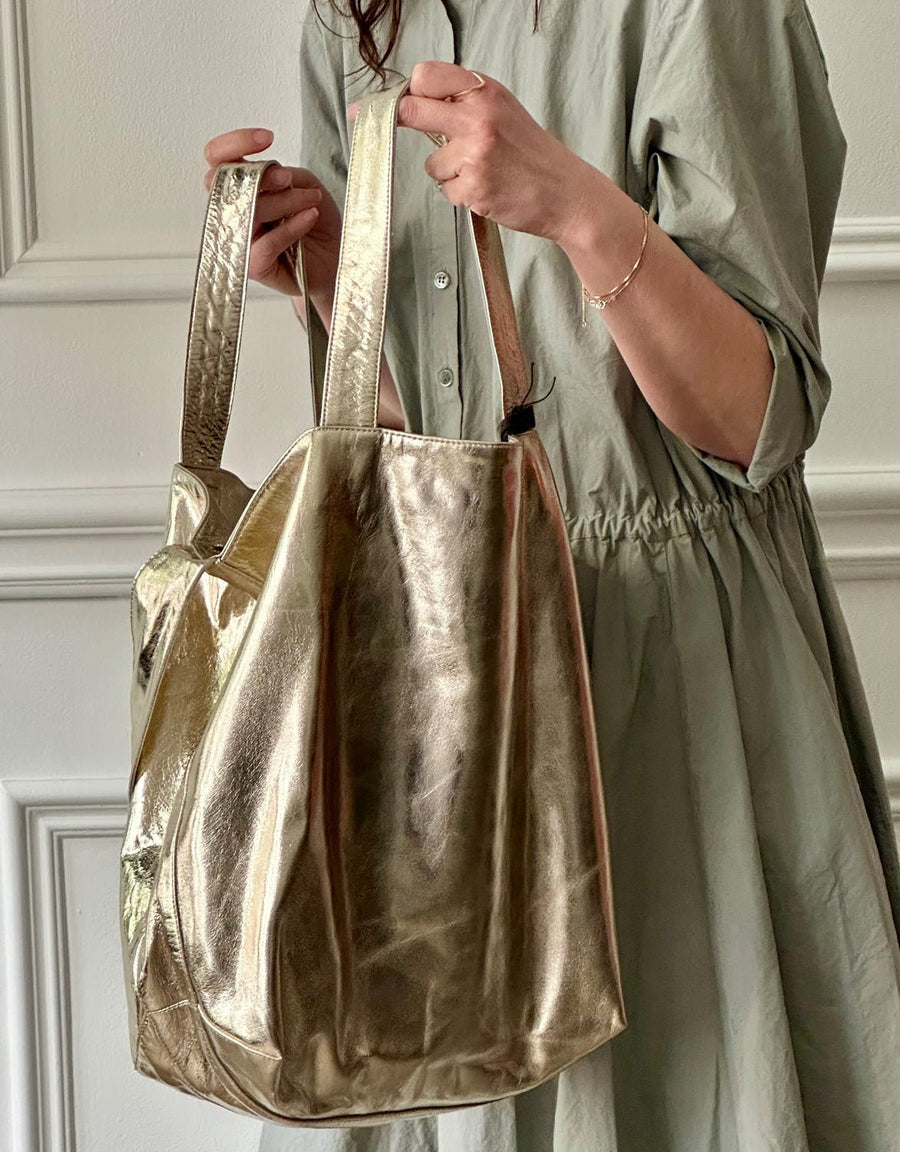 CHRISTIAN PEAU - 2-way Tote in Gold