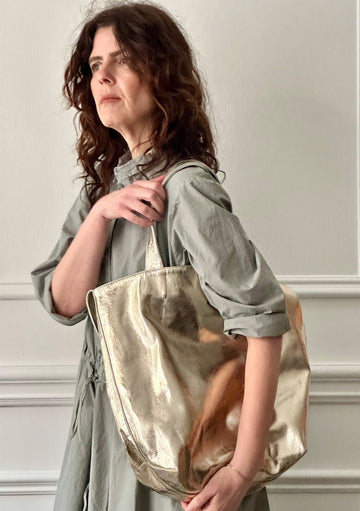 CHRISTIAN PEAU - 2-way Tote in Gold
