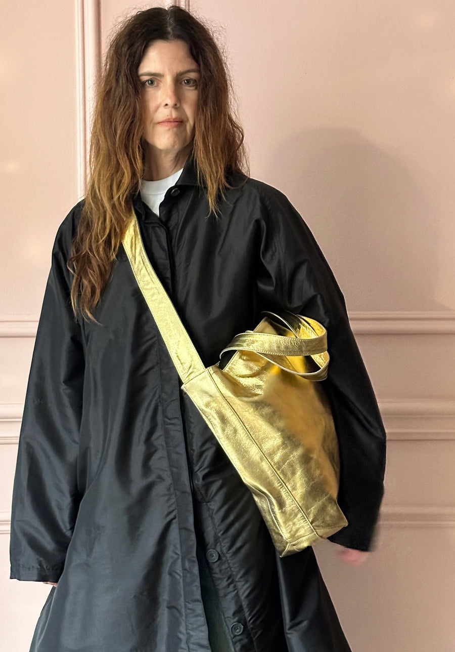 CHRISTIAN PEAU - 2-way Tote in Yellow Gold