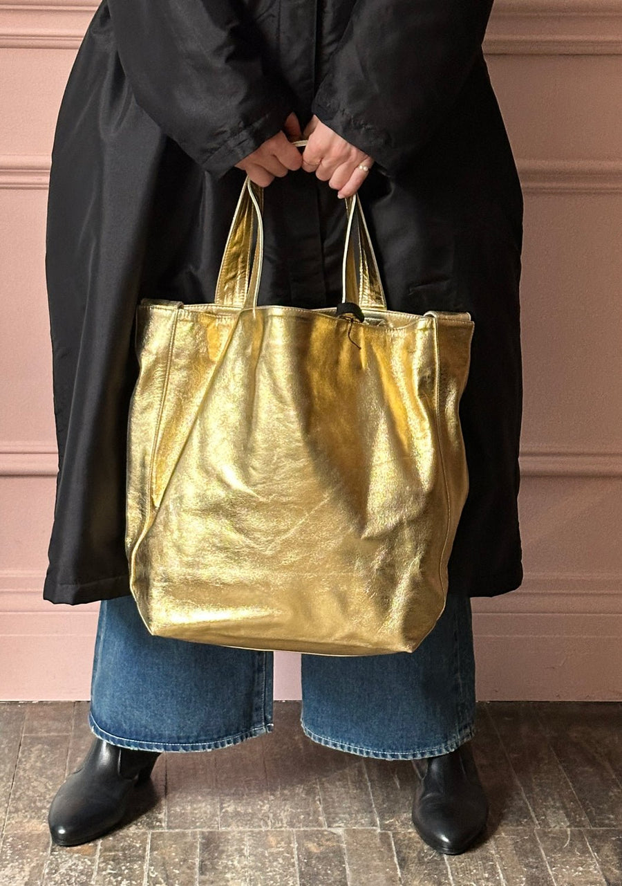 CHRISTIAN PEAU - 2-way Tote in Yellow Gold
