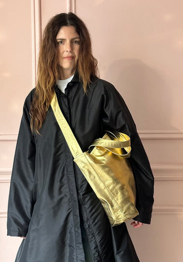 CHRISTIAN PEAU - 2-way Tote in Yellow Gold