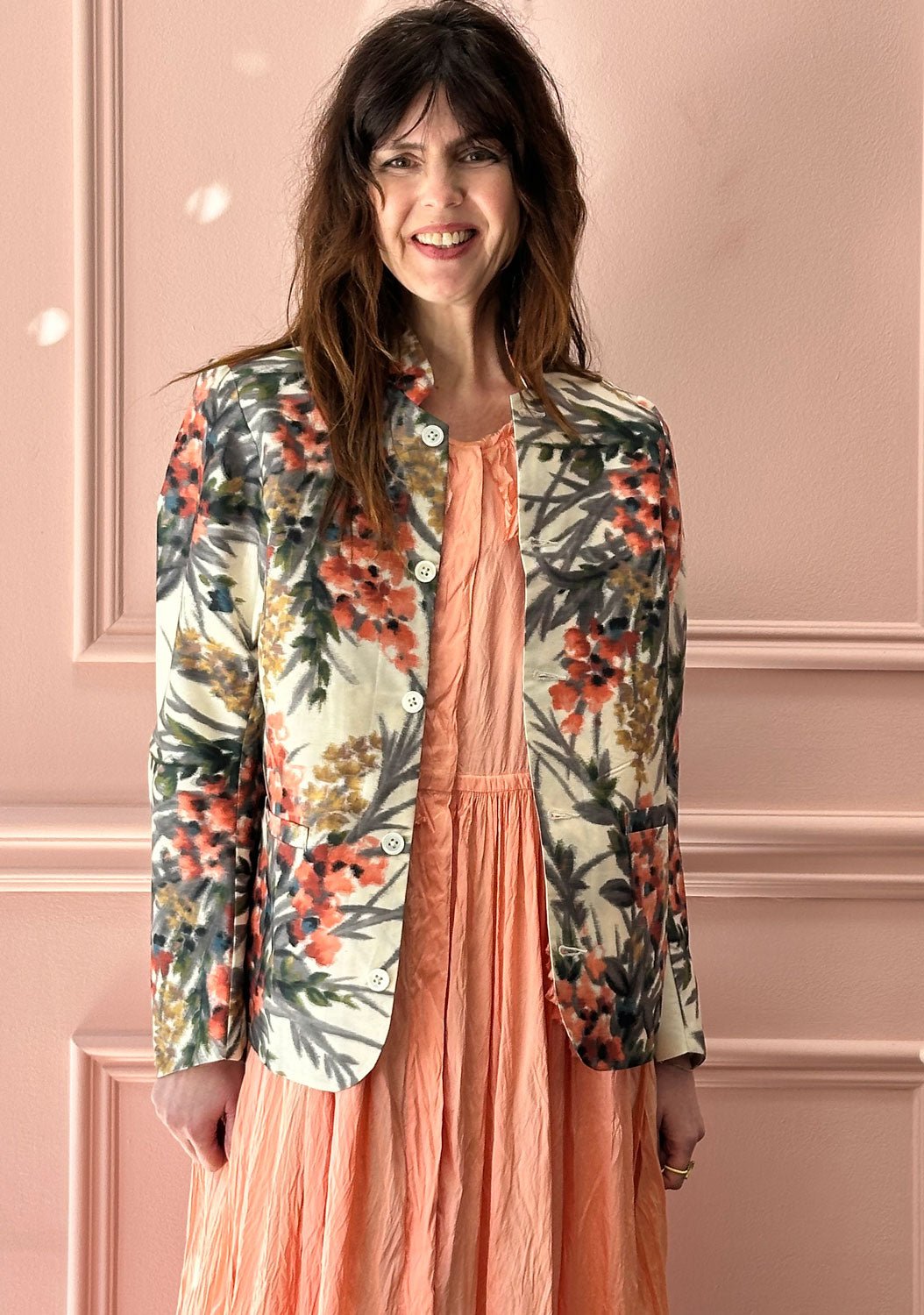 CHRISTIAN PEAU - Vintage Silk Ikat Jacket in Multico