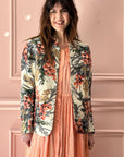 CHRISTIAN PEAU - Vintage Silk Ikat Jacket in Multico