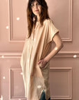 CHRISTIAN PEAU - Vintage Silk Shirt in Shell Pink