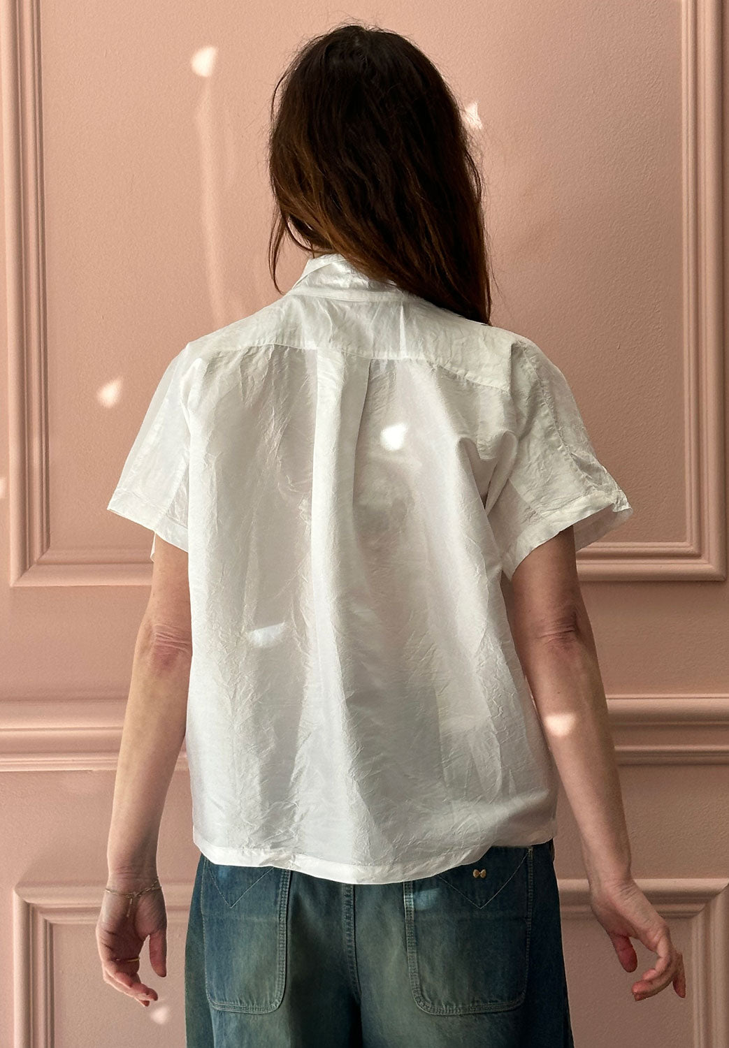 CHRISTIAN PEAU - Vintage Silk Tuxedo Shirt in White