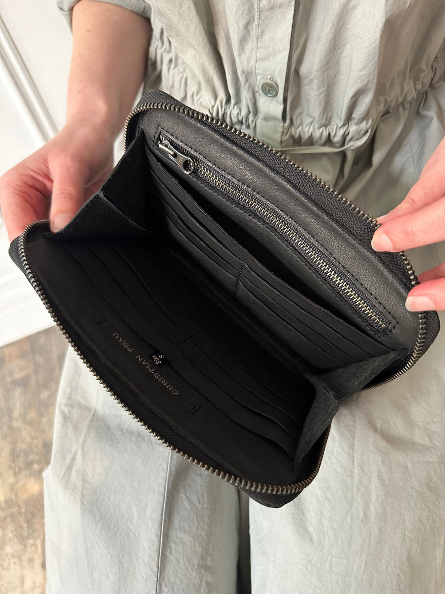 CHRISTIAN PEAU - Large Wallet in Black
