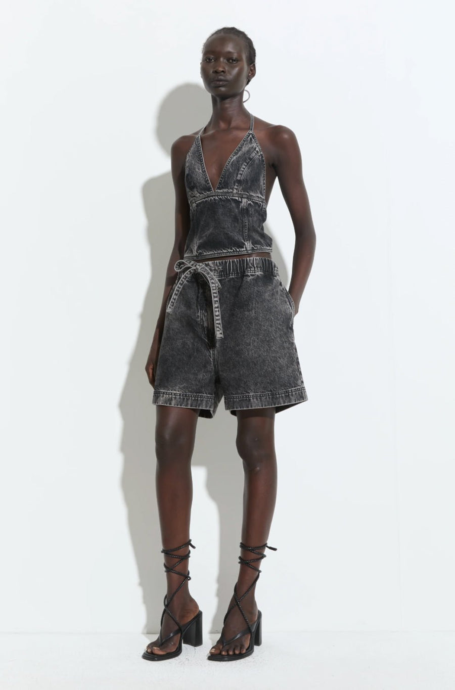 CHRISTIAN WIJNANTS - Panya Denim Shorts in Black