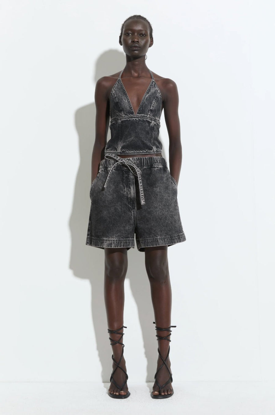 CHRISTIAN WIJNANTS - Panya Denim Shorts in Black