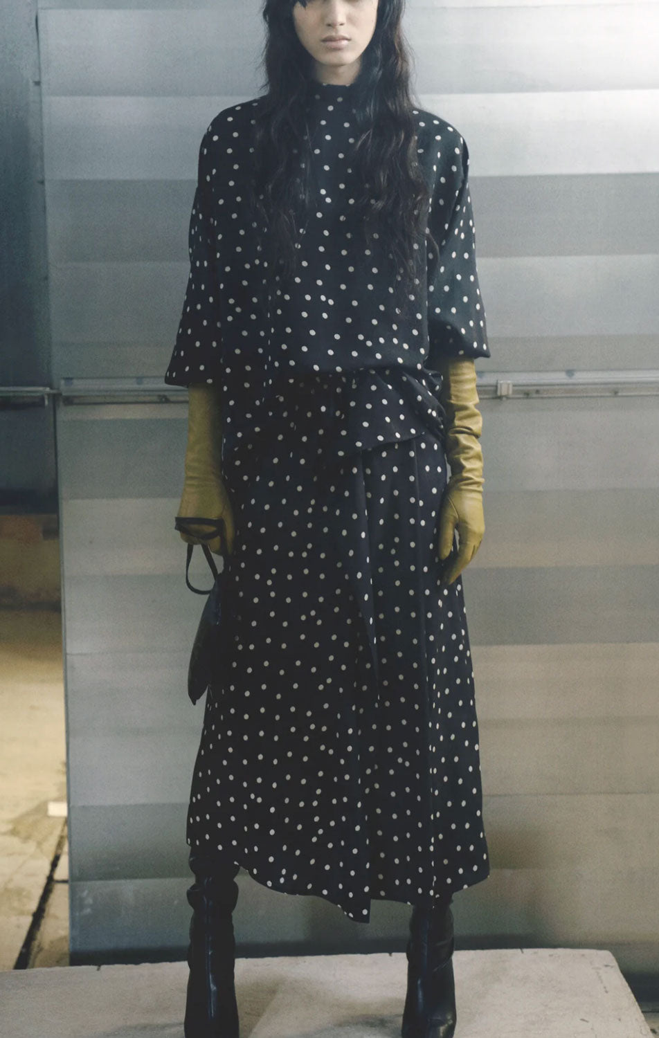 CHRISTIAN WIJNANTS - Sedona Skirt in Black Lady Bug Dots