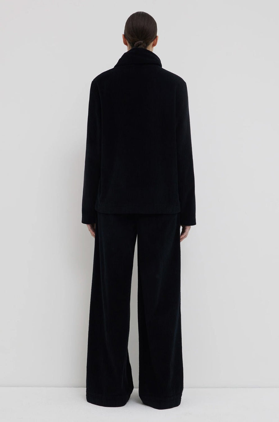 Christian Wijnants -Pisha Garment Dyed Corduroy Trousers in Black