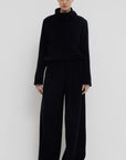Christian Wijnants -Pisha Garment Dyed Corduroy Trousers in Black