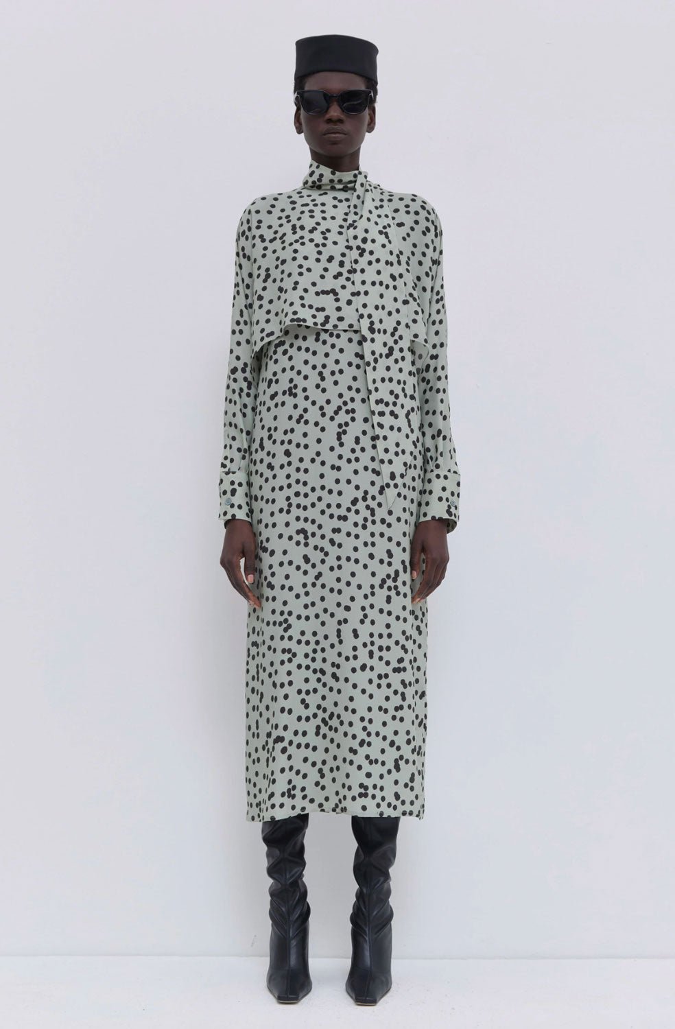 Christian Wijnants - Donda Dress in Sage Dot