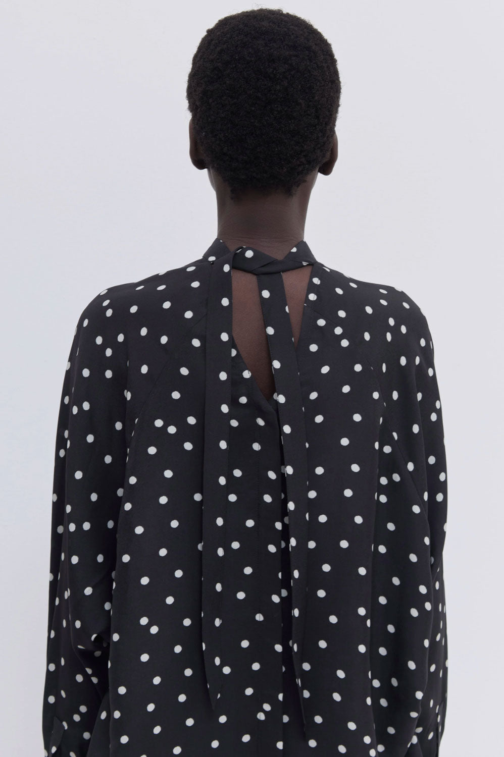CHRISTIAN WIJNANTS - Tuvra Top in Black Lady Bug Dot