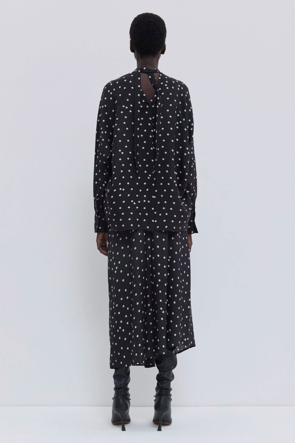 CHRISTIAN WIJNANTS - Tuvra Top in Black Lady Bug Dot