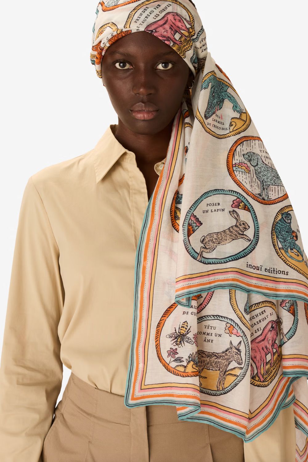 INOUI EDITIONS - Chance 100 Scarf in Off White